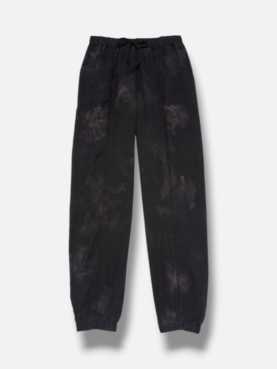 Bella Dahl Other - Bella Dahl Kids Girl's Black Dusty Cloud Drawstring Seamed Jogger Pants Size 4-5